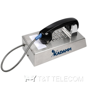 Антивандальный телефон KADAMM ТЛ4033 (TALK-4033) с клавишей громкости и табличкой служб