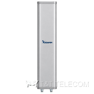 KADAMM APW2490VH14 — внешняя секторная антенна Wi-Fi 2400–2500 МГц, 14 дБи, 2 порта