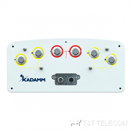 KADAMM K803702720 — секторная панельная антенна 698–2690 МГц, 3 системы излучателей, 19,9 дБи, 6 портов, встроенный RET