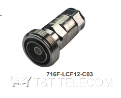 716M-LCF12-C03 Разъем 7‑16 DIN Male для фидерного кабеля 1/2" | Серия OMNI FIT Standard, 6 ГГц