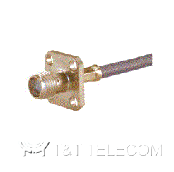 Разъем 25_SMA-50-2-5/111_NE Huber+Suhner | Розетка приборно-кабельная с фланцем, крепление на 4 винта | Кабельная группа U2