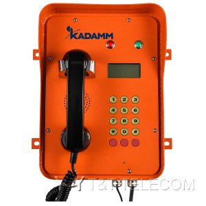 Водонепроницаемый телефон общего пользования KADAMM ТЛ5107 (TALK-5107) с дисплеем и автонабором