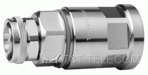 Разъем J01440A0008 Telegartner 4.3-10 | Вилка прямая на кабель G24 (7/8"), G52 (7/8" Alu) | Крепление гаечное (screw) | SIMFix CA-Pro IP68
