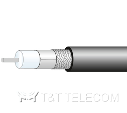 Коаксиальный кабель SPUMA_500-FR-01 Huber+Suhner c двойным экраном огнестойкий