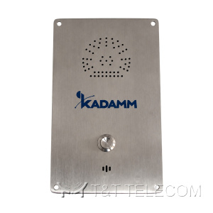 Врезной IP SOS-интерком KADAMM ТЛ6311-IP (TALK-6311-IP), 1 кнопка, AISI 304