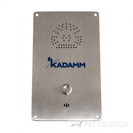 Врезной IP SOS-интерком KADAMM ТЛ6311-IP (TALK-6311-IP), 1 кнопка, AISI 304