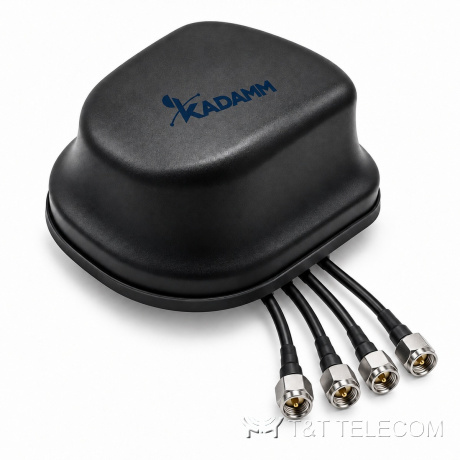 KADAMM 5G4-4 — антенна 4G/5G MIMO 4×4 698–5000 МГц, 4 дБи, IP67