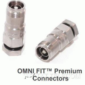 43F-SCF12-D01 Разъем 4.3‑10 Female для супергибкого фидерного кабеля 1/2" | Серия OMNI FIT Premium, 6 ГГц