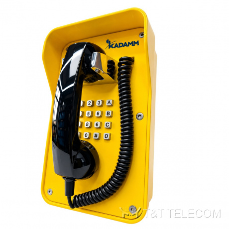 Промышленный всепогодный 4G-телефон KADAMM ТЛ7216, алюминиевый корпус, IP66/IP67