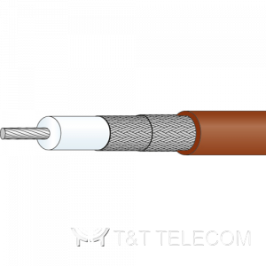 Коаксиальный кабель RG-393 /U50 Ом с двойной оплеткой DTR393, 6 ГГц, FEP ø9,9 мм