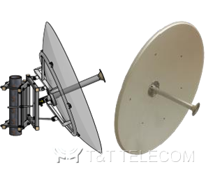 MA-WP61-DP35 Антенна параболическая, 5700-6500 МГц, двухполяризационная, 35 дБи, 100 Вт 1.2 м