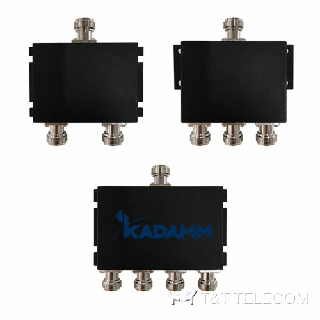 Делитель мощности KADAMM ДМУ-698/2700-N — 698–2700 МГц, на 2, 3, 4, 6 и 12 каналов