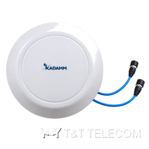 KADAMM AO-7938V24M01 — многодиапазонная потолочная антенна 790–960 / 1710–2700 / 3300–3800 МГц, 5 дБи, 2 порта