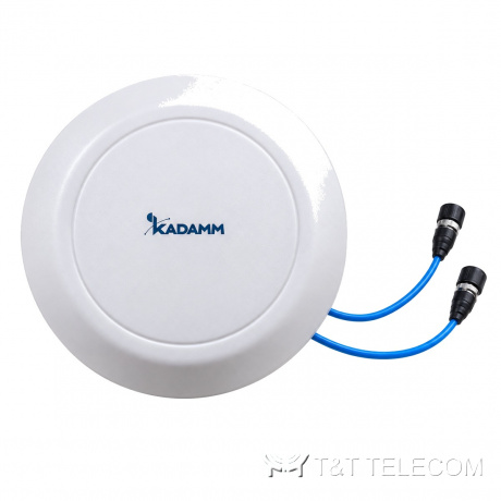 KADAMM AO-7938V24M01 — многодиапазонная потолочная антенна 790–960 / 1710–2700 / 3300–3800 МГц, 5 дБи, 2 порта