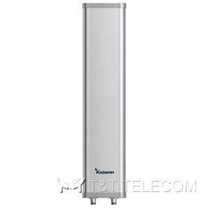 KADAMM APW2465VH17 — внешняя секторная антенна Wi-Fi 2400–2500 МГц, 17 дБи, 2 порта